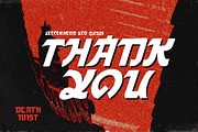 Death Mist Japanese Horror Font, a Sans Serif Font by Letterhend Studio (Thumbnail 8 of 9)
