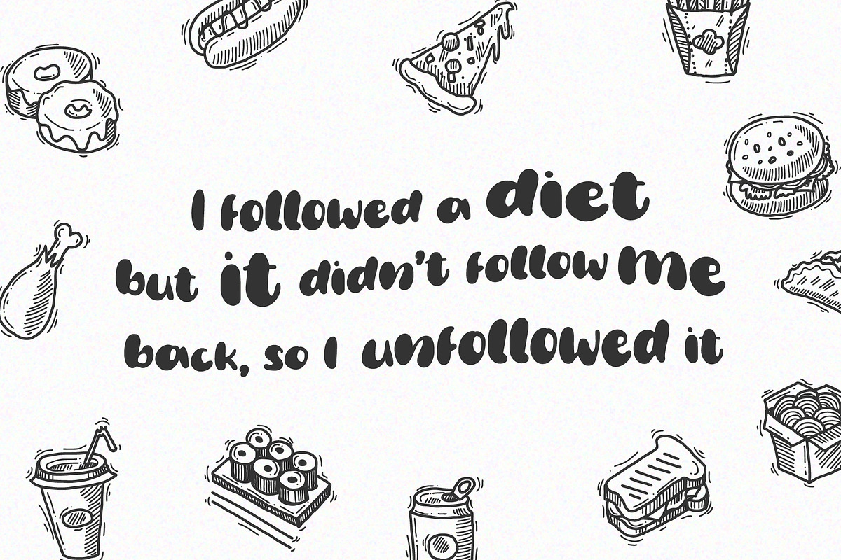 Fat Day - Display|Handwritten|Logo preview 3