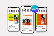 45-Pack Instagram Podcast Promo Kit, a Social Media Template by Templates by Carey (Thumbnail 8 of 9)