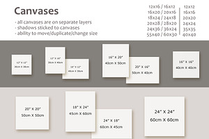 NEUTRAL INTERIORS Wall&Frame Mockups