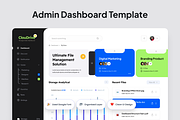 Manage Folder Admin Dashboard, an UI Kit Template by SquidPixey (Thumbnail 2 of 5)