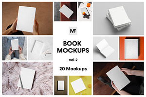 Various Book Mockups Vol.02