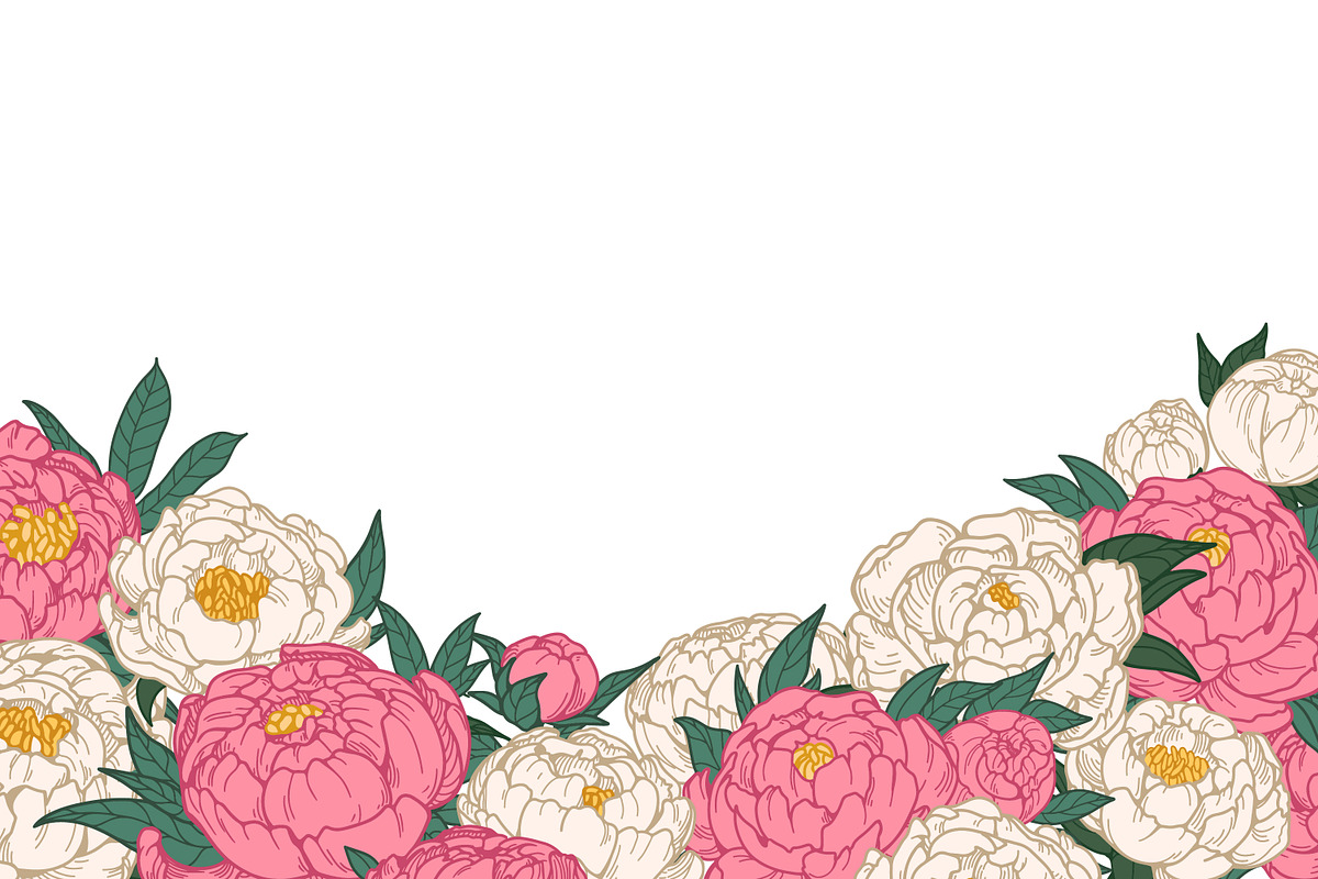 Floral wedding card backgrounds set, a Decorative Illustration by Good Studio (Photo 5 of 10)