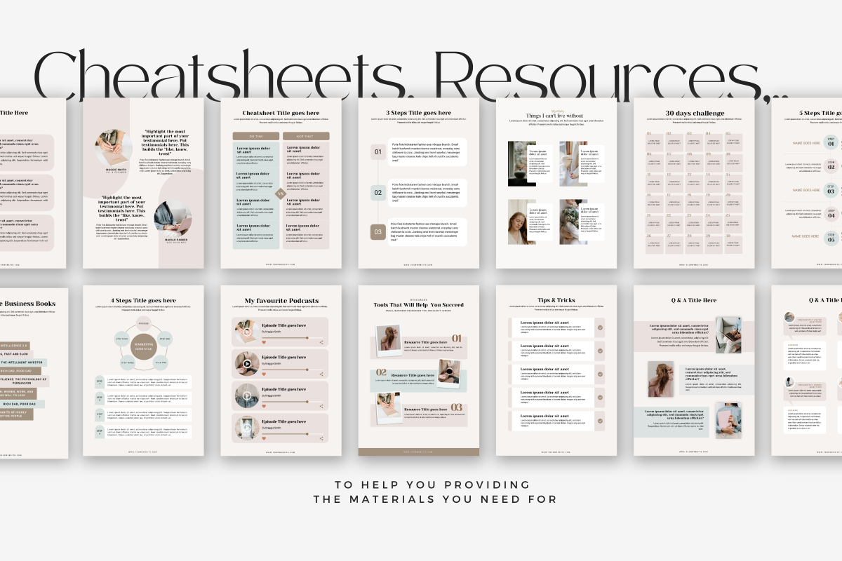 Canva Coaching Ebook WorkBook Maggie, a Magazine Template by Lovely Confetti (Photo 7 of 11)