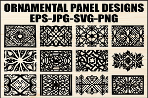 Intricate Decor Panel Bundle, an Object Graphic by Designer_Momina