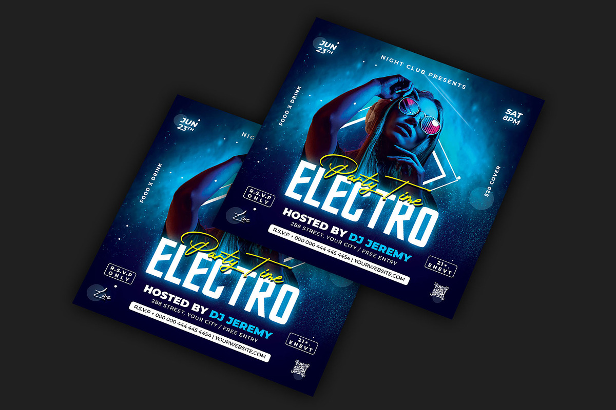 Night Club Flyer, a Flyer Template by CocoDesign (Photo 2 of 2)