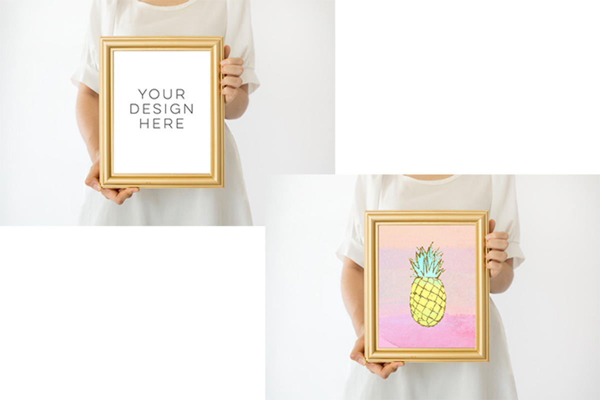 Gold Frame Mockup, a Presentation Template by My Lovely Stock (Photo 3 of 3)