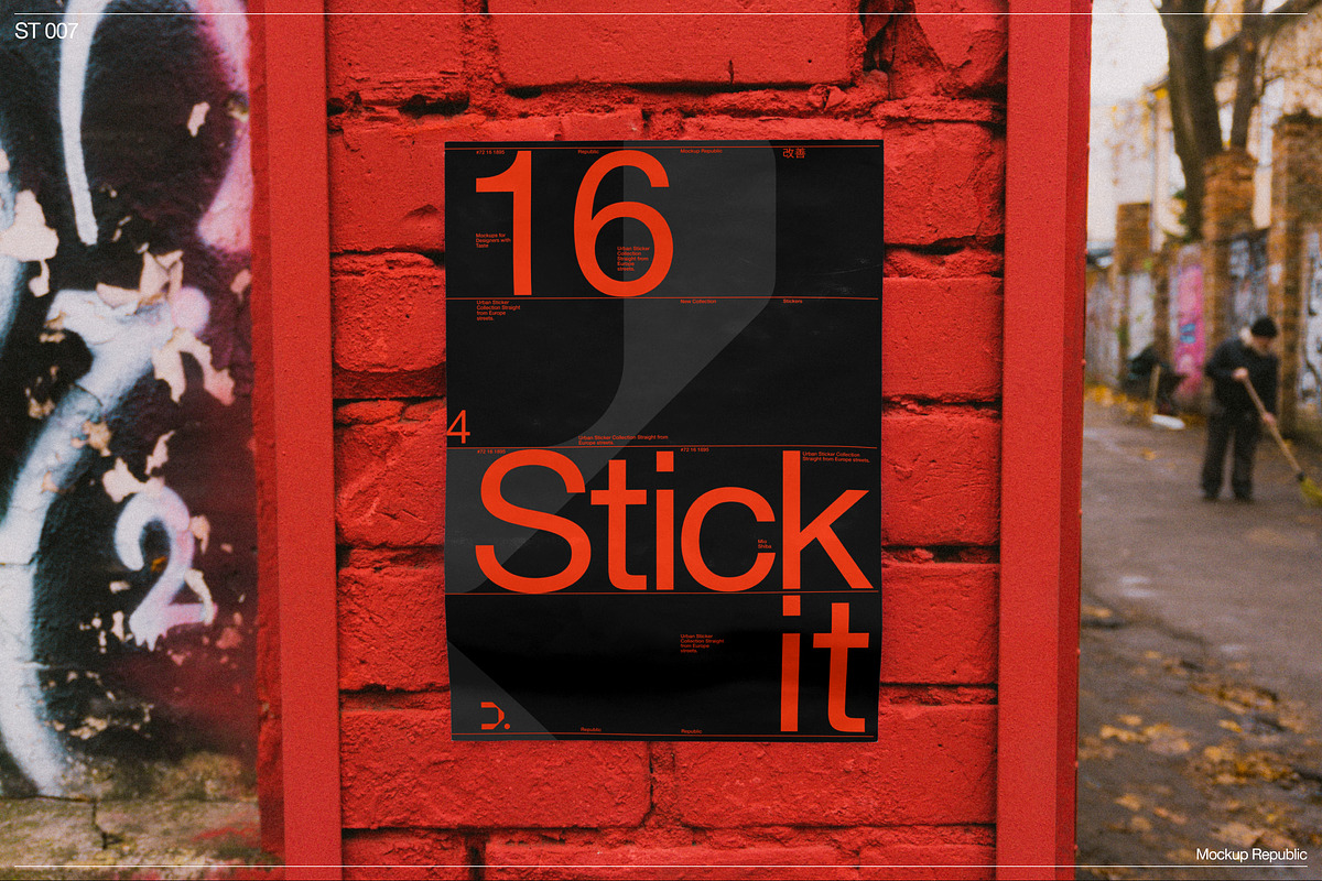 Stickers Mockup 007, a Merchandise Mockup by Burmess (Photo 2 of 3)