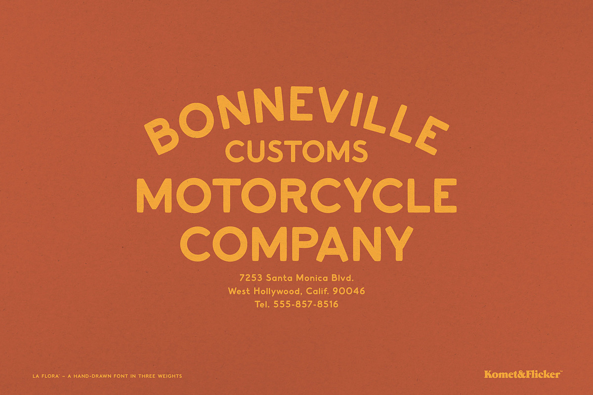 La Flora, a Sans Serif Font by Komet & Flicker (Photo 13 of 15)