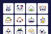 95 Cute Animal Hand-drawn Doodles, an Emoji Icon by Brickclay (Thumbnail 11 of 11)