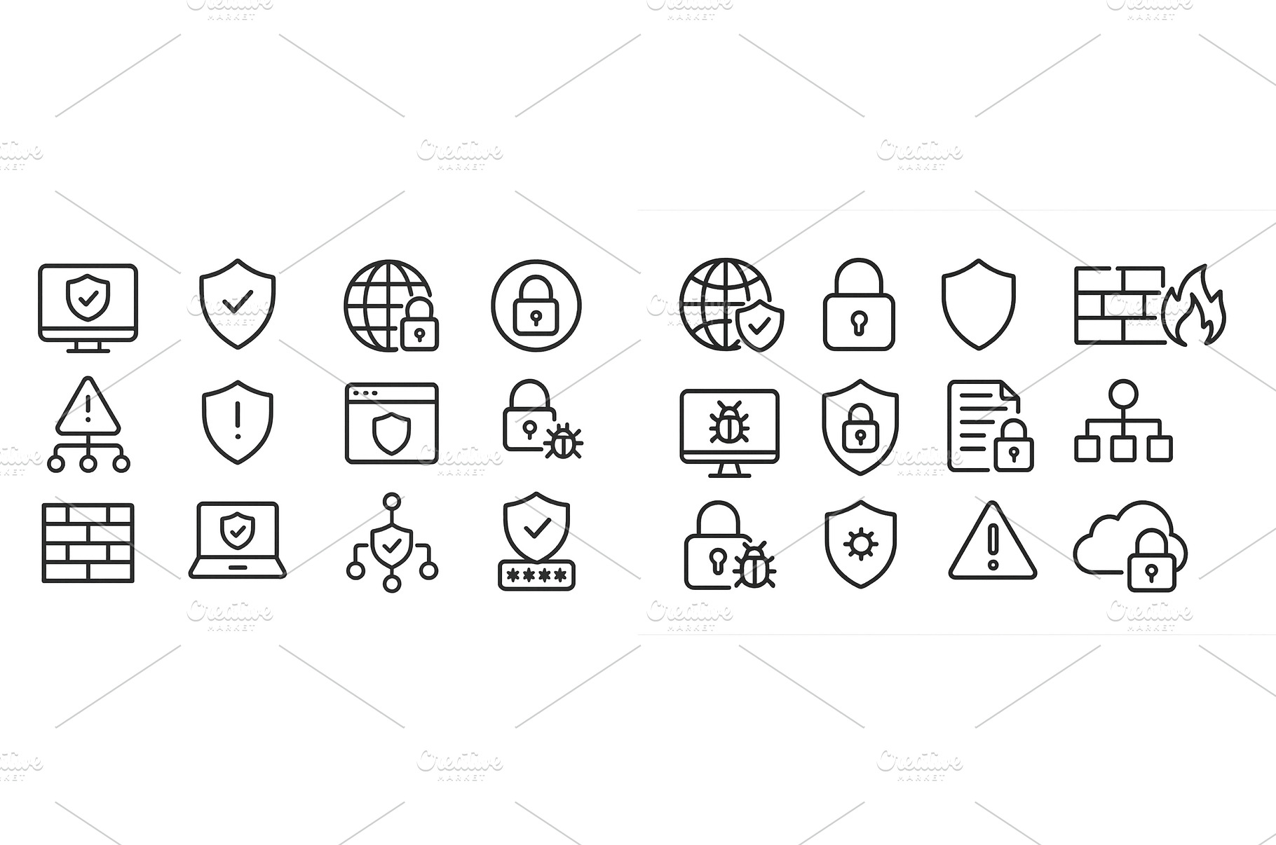 Cybersecurity icons representing, a Technology Photo by ZinetroN