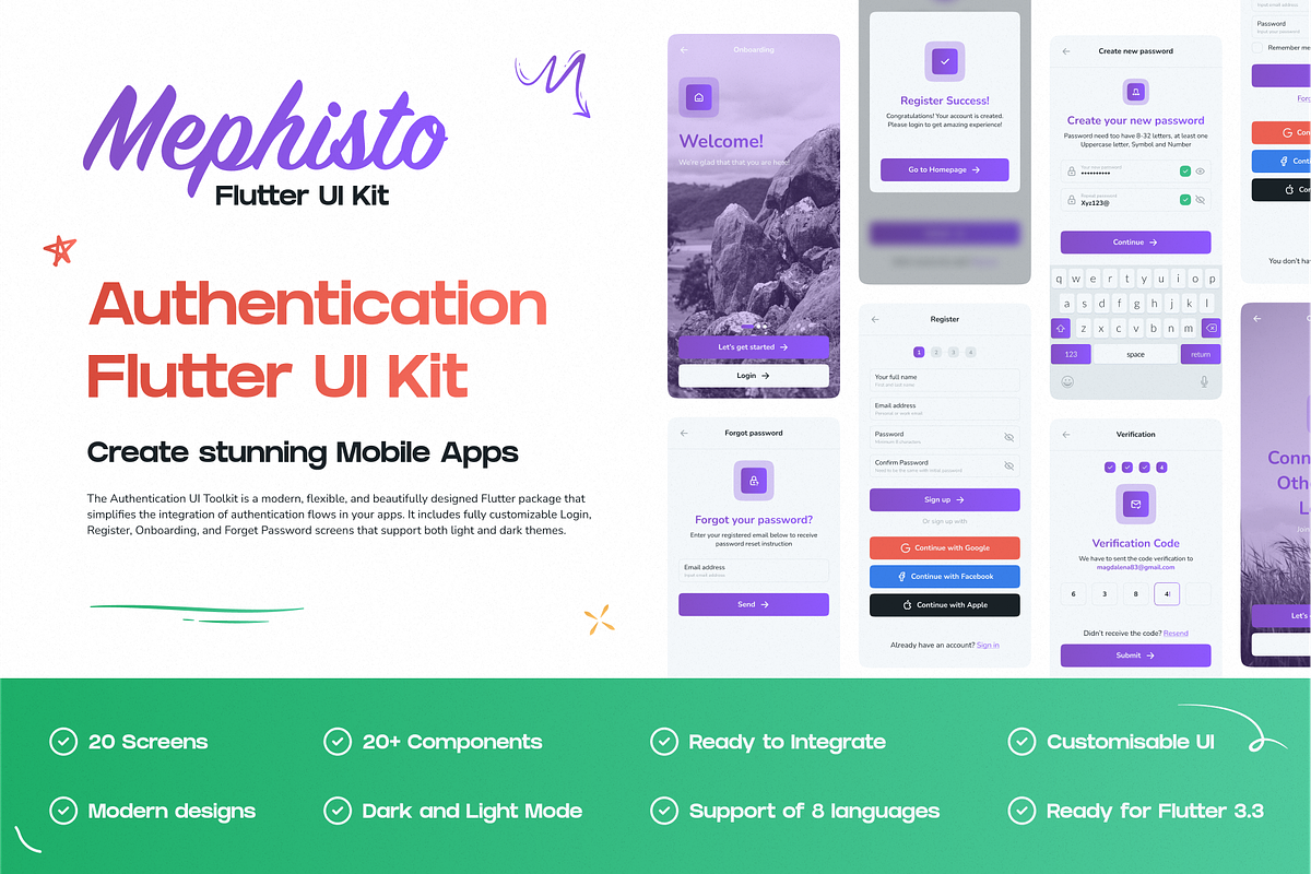 Mephisto - AUTHENTICATION UI KIT, an App Template by A7ALABS
