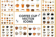 30 EPS. Coffee Cup Vector Icons, an Object Graphic by adenpinkstore (Thumbnail 1 of 15)