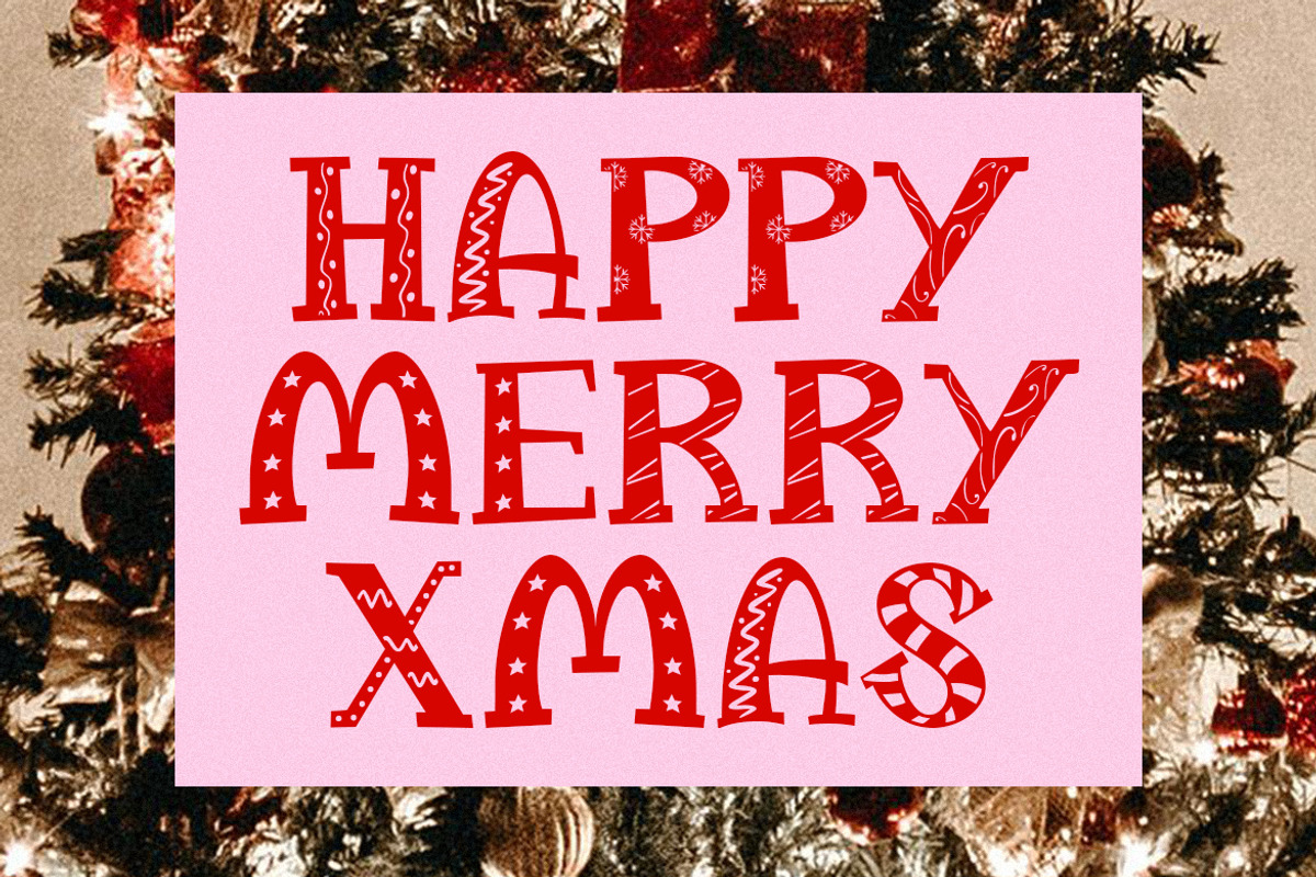Christmas - Playful Christmas Font, a Handwritten Font by GroovyFontCo (Photo 5 of 7)