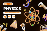 Physics 3D Icon Set, an Object 3D Model by Karacis Studio (Thumbnail 1 of 6)