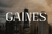 Gaines Display Serif Font