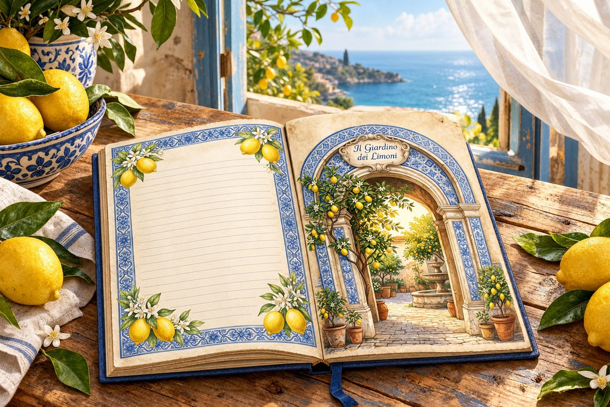Mediterranean Lemons Journal Kit, an Object Graphic by Traveling Designer (Photo 3 of 6)