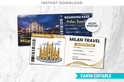 Milan Ticket Boarding Pass Template, a Card Template by Snapybiz (Thumbnail 1 of 10)