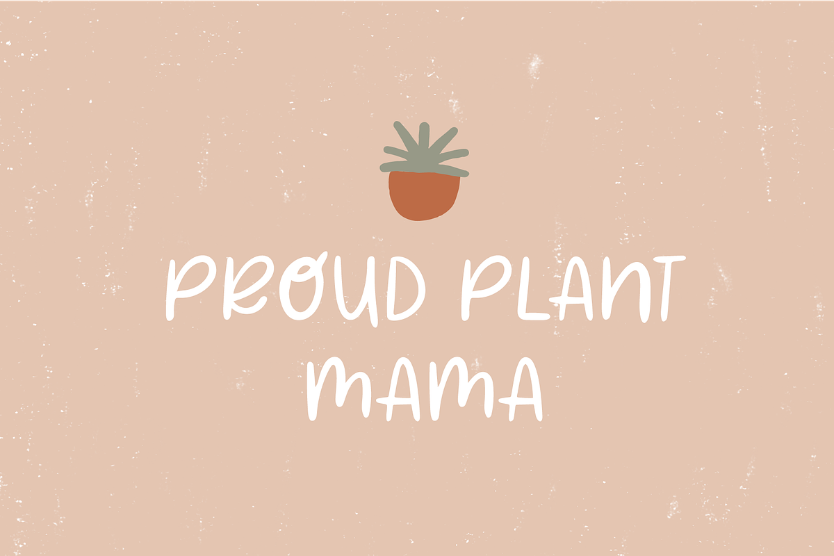 Plant Mama Handwritten Font, a Sans Serif Font by Forth and Wild (Photo 3 of 8)