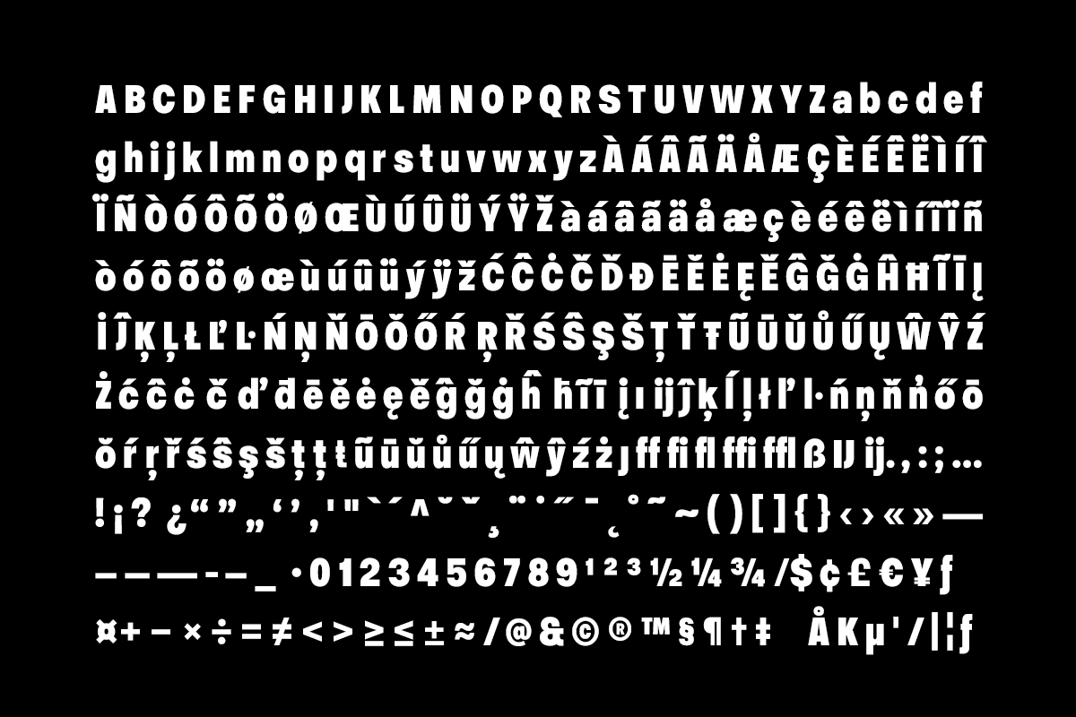 Himneu – Condensed Font, a Font by Yukita Creative (Photo 6 of 8)