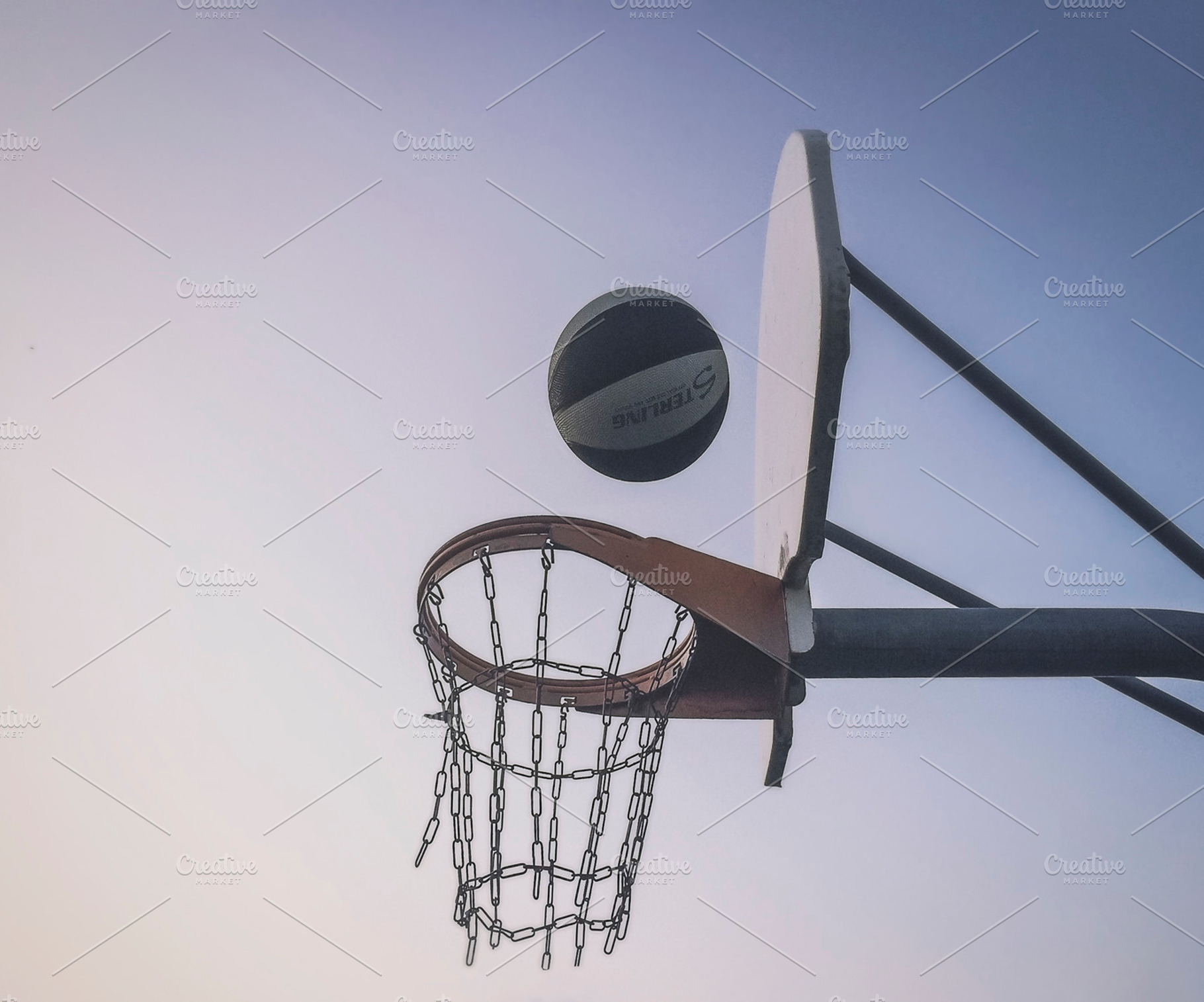 Beat Up Basketball Goal