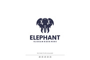 Monochrome Elephant Logo Design, a Branding & Logo Template by Artnivora.Std (Thumbnail 1 of 4)