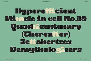 Zatiyan - Display Font