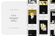 GREY Instagram Stories, a Social Media Template by Aprilea (Thumbnail 1 of 7)