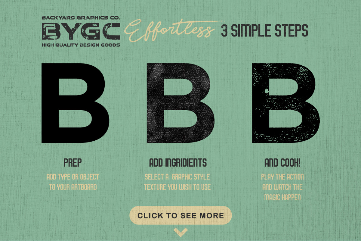 LetterPress Vector Texture Effects preview 3