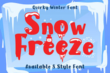 Snow Freeze - Quirky Winter Font