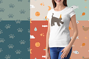 Cat stickers. Vector set. + Pattens., a Pattern Graphic by anna khramtsova (Thumbnail 6 of 14)