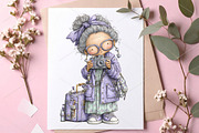 Whimsical Summer Funny Grandma PNG, an Illustration by Canvas Craft (Thumbnail 6 of 7)