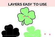Cute Baby Clover SVG Bundle, an Illustration by TheHitShop (Thumbnail 5 of 10)