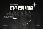 Abodin | Futuristic Font, a Font by twinstd (Thumbnail 3 of 13)