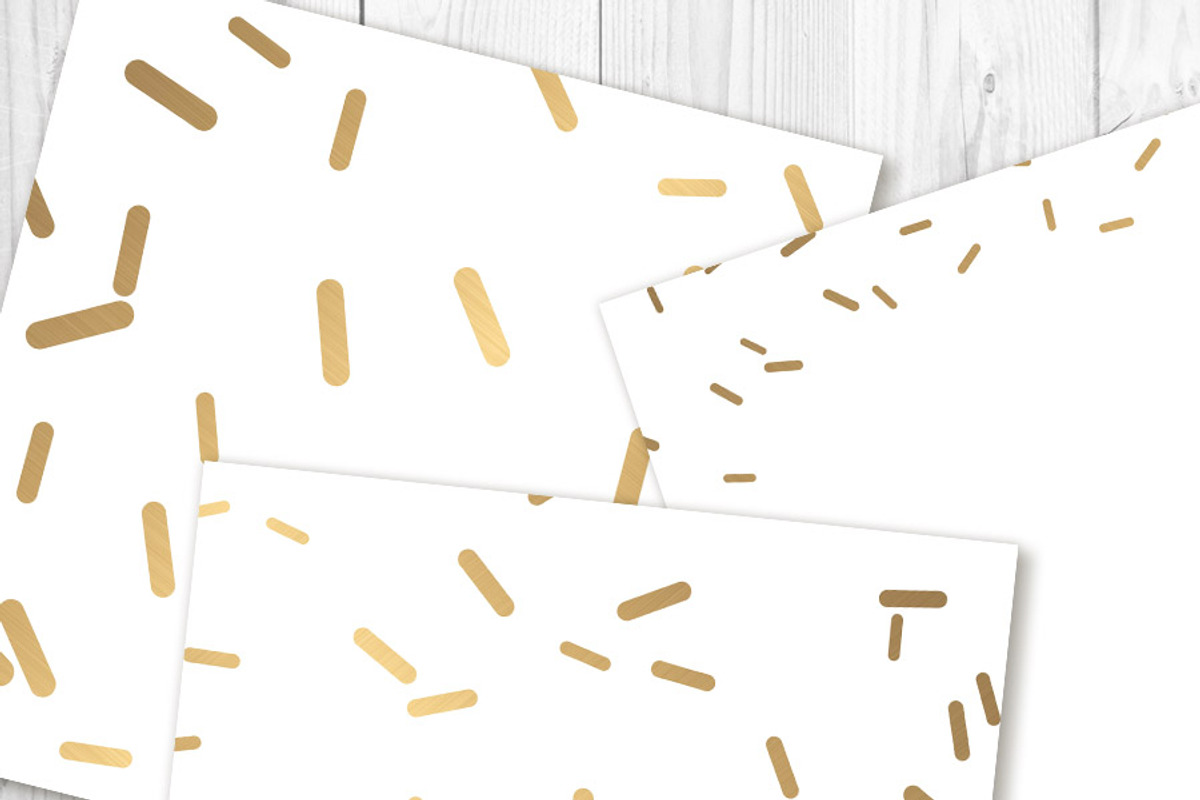 Gold Sprinkles Digital Paper- Opaque, a Pattern Graphic by The Digital Download Shop (Photo 3 of 5)