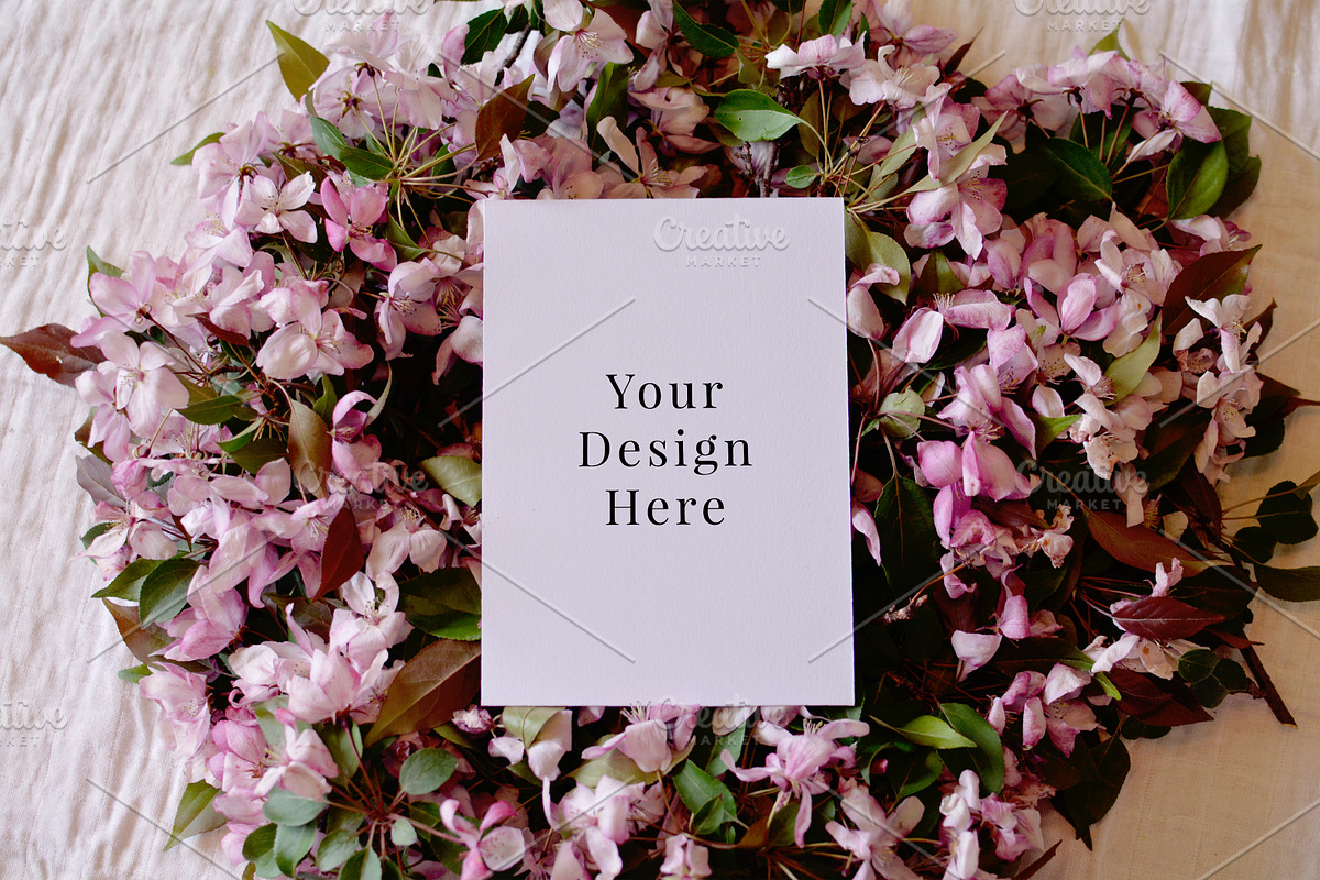 Blossom Stationary Mockup Bundle, a Print Template by Barn Owl Studio (Photo 9 of 10)