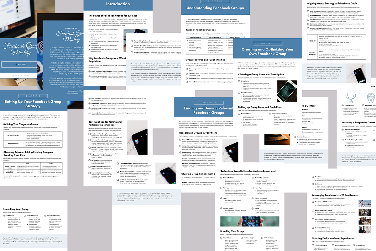 FACEBOOK GROUP MASTERY GUIDE, a Brochure Template by Daring Digies (Photo 4 of 7)