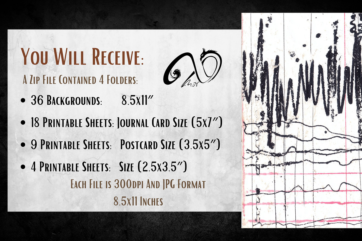 Scratch & Blot: Journal Ledger, a Background Graphic by NiiiNArt (Photo 2 of 9)