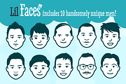 Lil Faces, an Object Graphic by Lil Squid (Thumbnail 3 of 5)