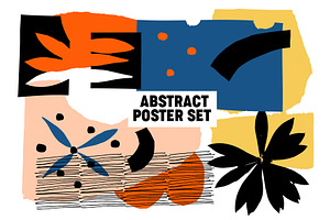 Abstract Poster Set, a Pattern Graphic by Katerina Osa
