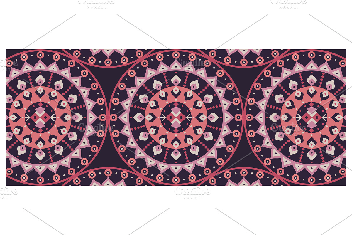 Colorful Mandala Seamless, a Pattern Graphic by Creative Backgrounds