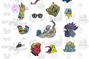 Awful stickers, an Illustration by Volkan Aydemir (Thumbnail 2 of 7)