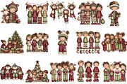 Christmas Pajama Party Clipart, an Illustration by Designking (Thumbnail 3 of 5)