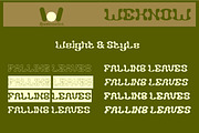 Falling Leaves font, a Font by weknow (Thumbnail 7 of 8)