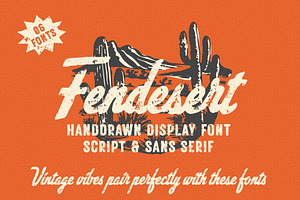 Fendesert - Vintage Stamp Font