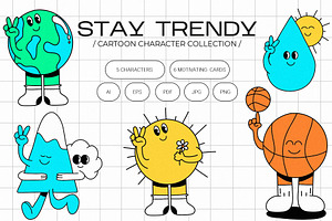 Mascot Cartoon Retro Collection