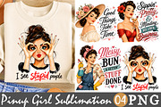 Vintage Pinup Girl Sublimation PNG, a Person Illustration by Rose Art (Thumbnail 1 of 4)