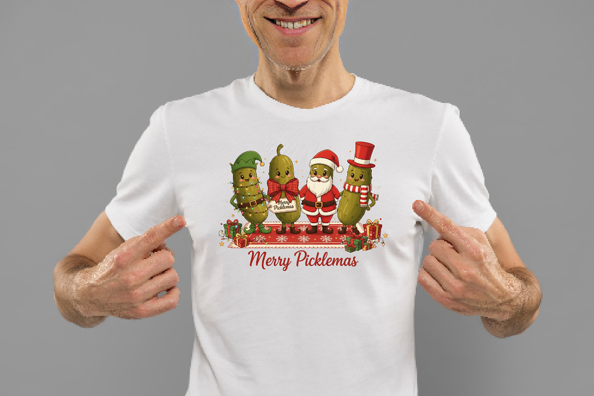 Funny Pickle Christmas PNG, an Illustration by Daily.Designs (Photo 2 of 5)