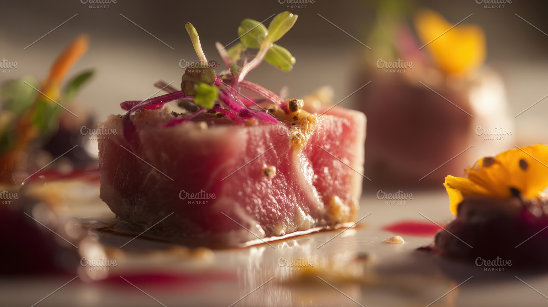 A piece of sushi is on a white plate, a Photo by Beautiful things