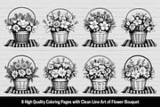 Spring Flower Coloring Art, an Illustration by hafijul (Thumbnail 1 of 9)